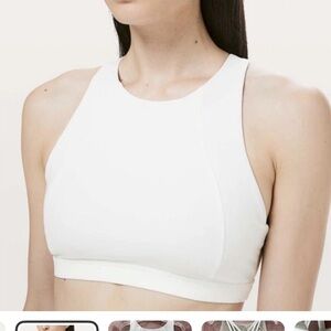 lululemon athletica Women's Serene High Neck Bra in White